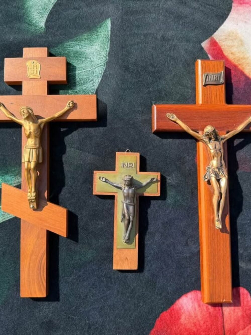 Vintage Crucifixes, Bundle of 3